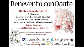 Dante e la matematica, incontro con il professore Casolaro