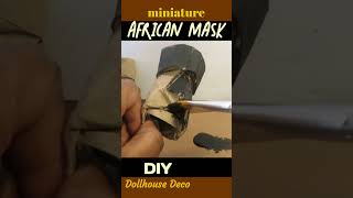 DIY Mini African Masks #dolls #dollcrafts #DIY