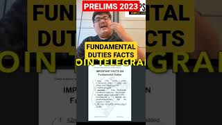 UPSC Prelims 2023 - Fundamental Duties - Polity Tricks #upsc #vlog #ias #polity #ips #upscmotivation