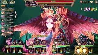 Cecilia KR play : King's raid boss world Abyssal Goddess Xanadus ep 4