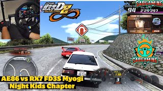 AE86 vs RX7 Type R (FD3S) Initial D Arcade Stage 8 Infinity Myogi Night Chapter Act 2 #initiald