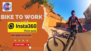 Bike To Work Using Insta360 One X3 | Rad Cyclist