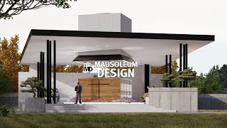 Mausoleum Design - 8 Tomb Large Open Mausoleum Design EP38