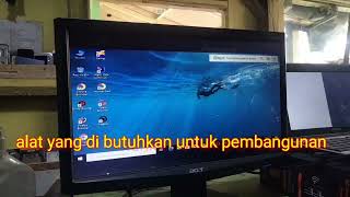 Notebook rubah jadi PC layar besar