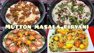 Telangana special Mutton masala biryani recipe||Quick and Tasty recipe of mutton masala biryani