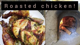 How To Make Roasted Chicken With Earthen Flavours | Earthen Oven Roast Chicken | Sister's Squad