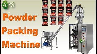 Single Head Powder Packaging Machine  //  Powder Pouch Packing Machine