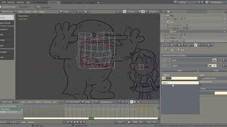 Blender 2.8 grease pencil : using lattice modifier to make wobble effects