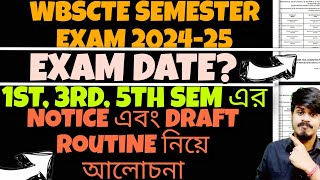 WBSCTE Semester EXAM Date 2024| WBSCTE Semester Exam Possible Routine 2024| WBSCTE Suggestion 2024