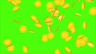 Gold Coins Green Screen Videos