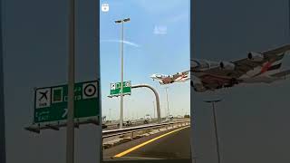 Dubai airport Emirates  airline amazing landing A beautiful review, #short #uae #dxb #foryou #dubai