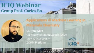 Workshop: Applications of Machine Learning in Materials Chemistry