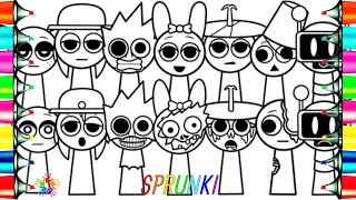 Incredibox SPRUNKI Coloring Pages / How To Color Sprunki Normal Versions vs Horror Versions / NCS