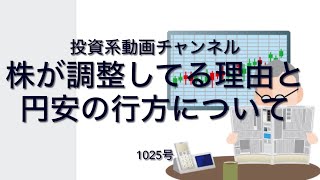 投資系動画チャンネル1025号株が調整してる理由と円安の行方について