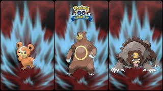 Pokemon Go: Evolving Shadow Teddiursa into Ursaring and Ursaluna (C-Day High Horsepower)