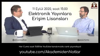 Akademiden Notlar 16: Elektronik Yayınlara Erişim Lisansları