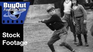 Sandlot Baseball In New York 1933 | Stock Footage