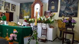 Misa en la capilla de la VIRGEN DEL CARMEN de Primero de Enero