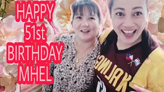 Mhel's birthday  mukbang birthday