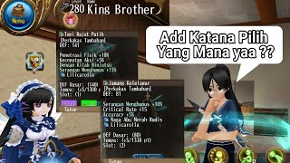 Build Katana Review Add Rajut Putih 1s & Jamang Kelelawar 2s | King Brother #toramonline