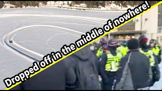 Protesters Arrested being DROPPED OFF in the middle of nowhere!