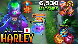 Harley One Lock One Kill UNKILLABLE |Harley Gameplay| |Best Build| |Top 3 Global By: DFM Faker -MLBB