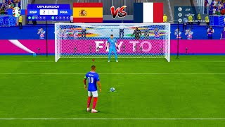 Spain vs France - Penalty Shootout - Semi-Final EURO 2024 | FC 24 Gameplay