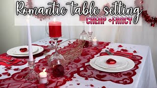 DIY Romantic Dinner Setting| Dollar Tree DIY‘s | Valentine’s Day DIY‘s | All Things Stephanie