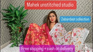 BEST unstiched FABRIC order kre ONLINE apki APNI MAHEK K SATH | starting MY OWN CLOTHING BRAND