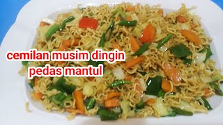 masak bakmie goreng sayuran pake cabe rawit