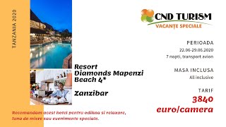 Resort Diamonds Mapenzi Beach (Pwani) 7 nopti - Zanzibar Tanzania Fly Dubai 2020