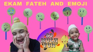 Ekam Fateh and EMOJIs | Emoji Challenge | Fun Challenge | Funny Video | Ekam Fateh Vlogs