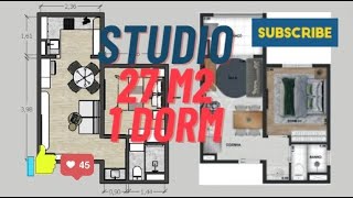 STUDIO 27 m2 1 DORM