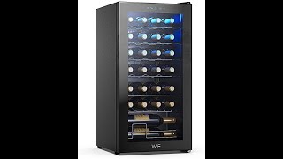 Review WIE 28 Bottle Wine Cooler Refrigerator Compressor Wine