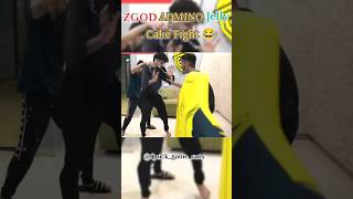 ZGOD ADMINO and jelly doing cake Fight 😂 l Funny video 🤣l #ytshorts #shorts #godlike #admino #zgod