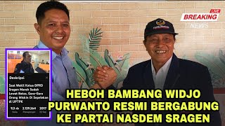 Momen Bambang Widjo Purwanto Resmi Bergabung Ke Partai Nasdem Sragen