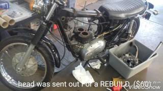 Top end rebuild 1971 Triumph Tiger 650cc Café Racer