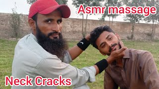 ASMR Neck Cracks Massage For Relax By Fake Bengali Baba #headmassage #asmr #barber #massage #arelax