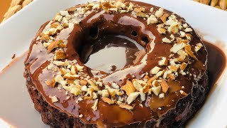 Chocolate bundt cake| choco lava cake| moist chocolate sponge | no oven eggless cake| trending