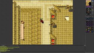 Tibia 7.5 (Antica. Phoelerius level 118 Elite Knight, shows off Golden Helmet (Helmet of the Stars))