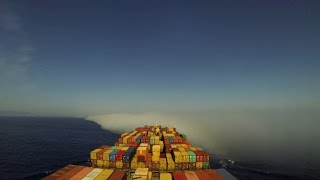 Time-lapse (72x): Gibraltar Strait transit, eastbound [4K / UHD]