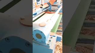 Mstar spindleles & debarker machine #plywoodmachinery #rotarypeeling #woodworking