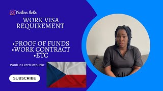 Work visa Requirements || Work in Czech Republic