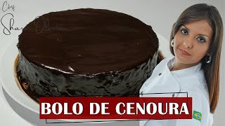 COMO FAZER BOLO DE CENOURA | Chef Sharon Oliveira