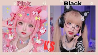 Lisa or Lena (Pink Vs Black) #lisa #lisaandlena #blackpink #trending