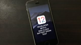 iPhone SE iOS 12 Beta 5 Battery Test