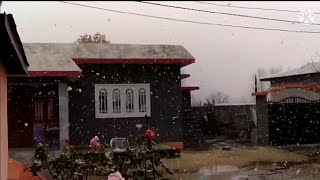 First Snow Fall in my Hometown Kashmir/میرے آبائی گاوں کشمیر میں پہلی برف باری۔