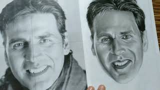 Drawing Akshay Kumar | How to draw Akshay Kumar | charcoal + graphite | Akshay Kumar | Drawing