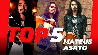 Top 5  Mateus Asato - solos incríveis na guitarra