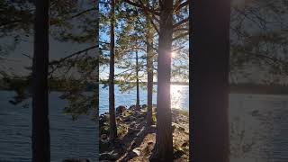 A large and beautiful lake in# Sweden